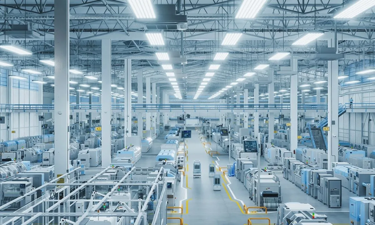Autonomous forklifts operating in a manufacturing environment